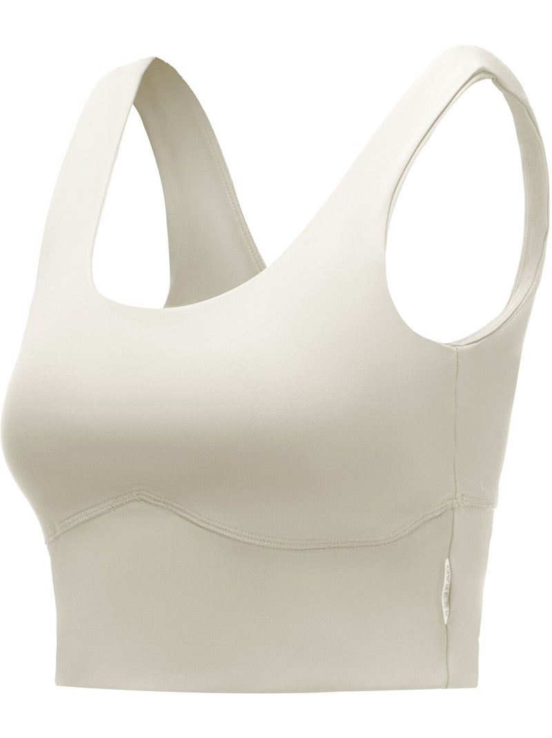 Brassière de sport cintrée et unie refresh - dare 2b Crème - Kiabi