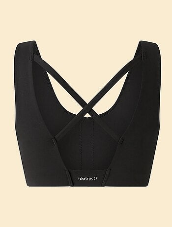 Brassière de sport croisée au dos maintien moyen - (ekstract)