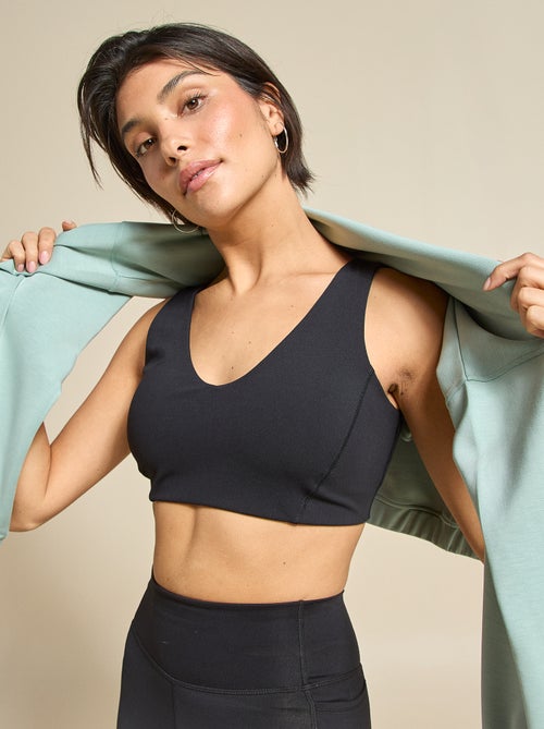 Brassière de sport croisée au dos maintien moyen - (ekstract) - Kiabi