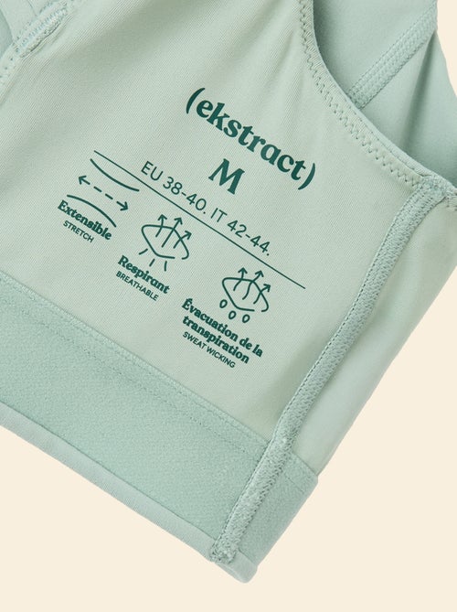 Brassière de sport croisée au dos maintien moyen - (ekstract) - Kiabi