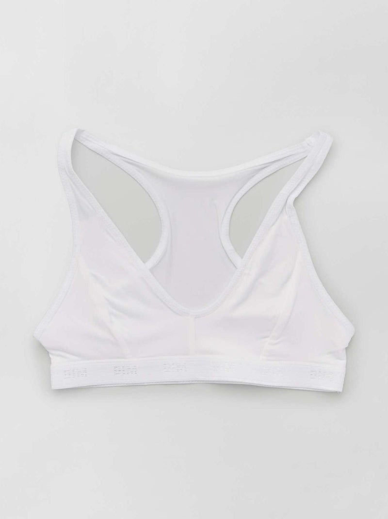 Brassière de sport 'DIM' blanc - Kiabi