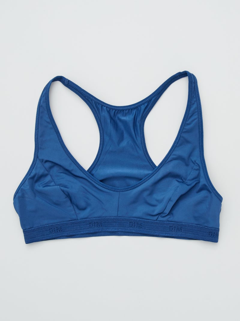Brassière de sport 'DIM' bleu marine - Kiabi