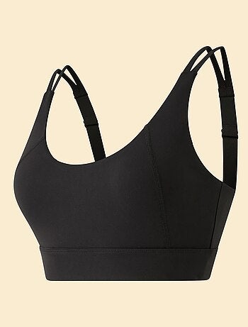 Brassière de sport effet twisté au dos maintien fort - (ekstract)