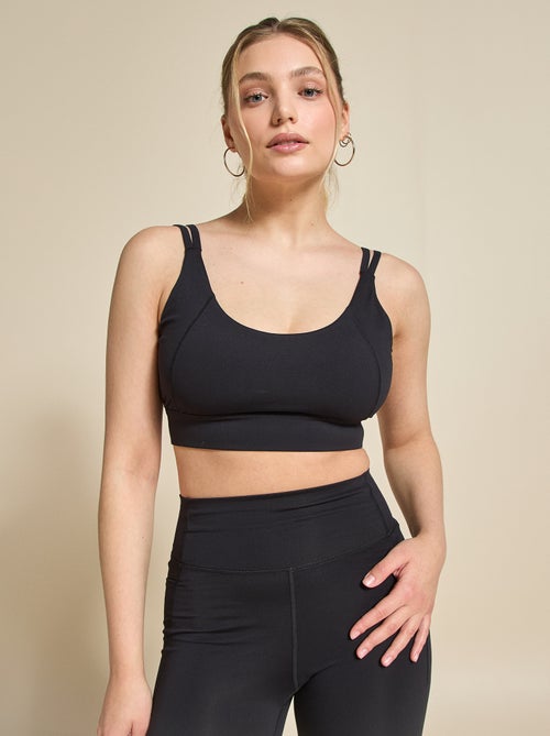 Brassière de sport effet twisté au dos maintien fort - (ekstract) - Kiabi