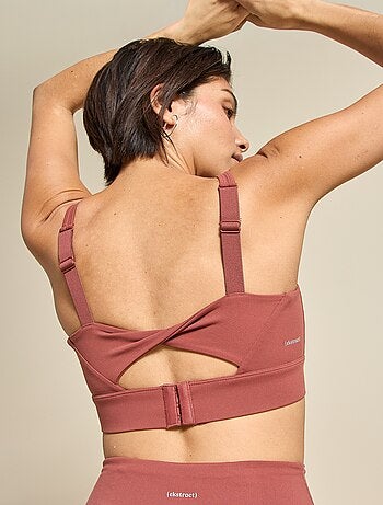 Brassière de sport effet twisté au dos maintien fort - (ekstract)