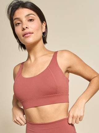 Brassière de sport effet twisté au dos maintien fort - (ekstract)