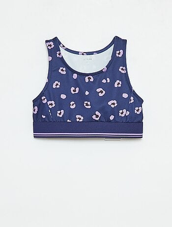 Brassière de sport en matière stretch