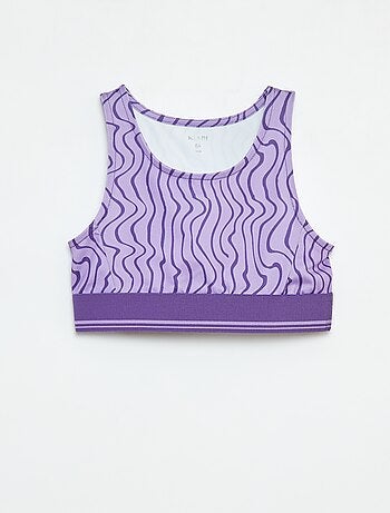 Brassière de sport en matière stretch