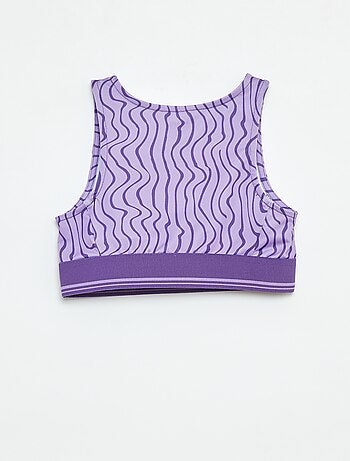 Brassière de sport en matière stretch