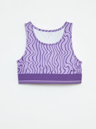 Brassière de sport  en matière stretch