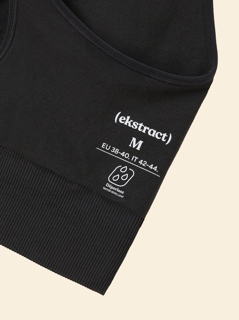 Brassière de sport en rib maintient léger - (ekstract) Noir - Kiabi