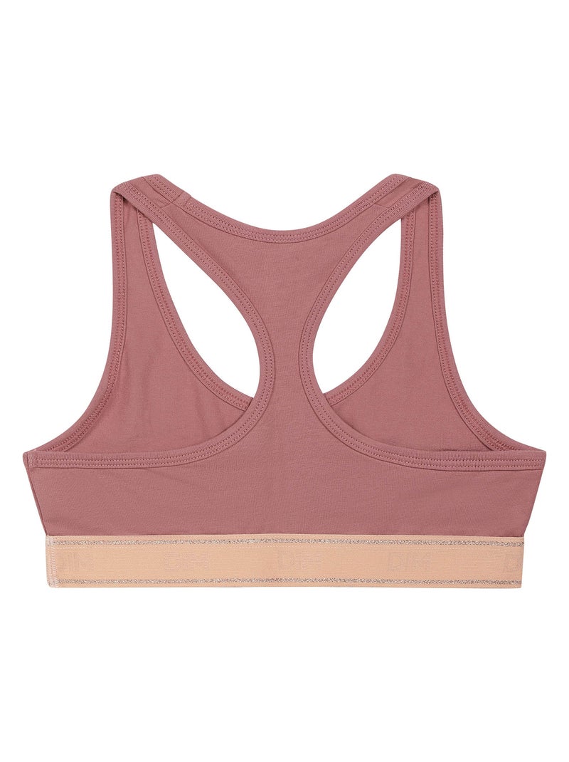 Brassière de sport fille Sport Rose clair - Kiabi