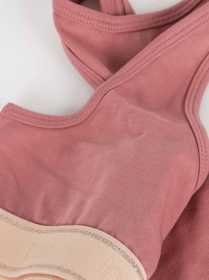 Brassière de sport fille Sport Rose clair - Kiabi