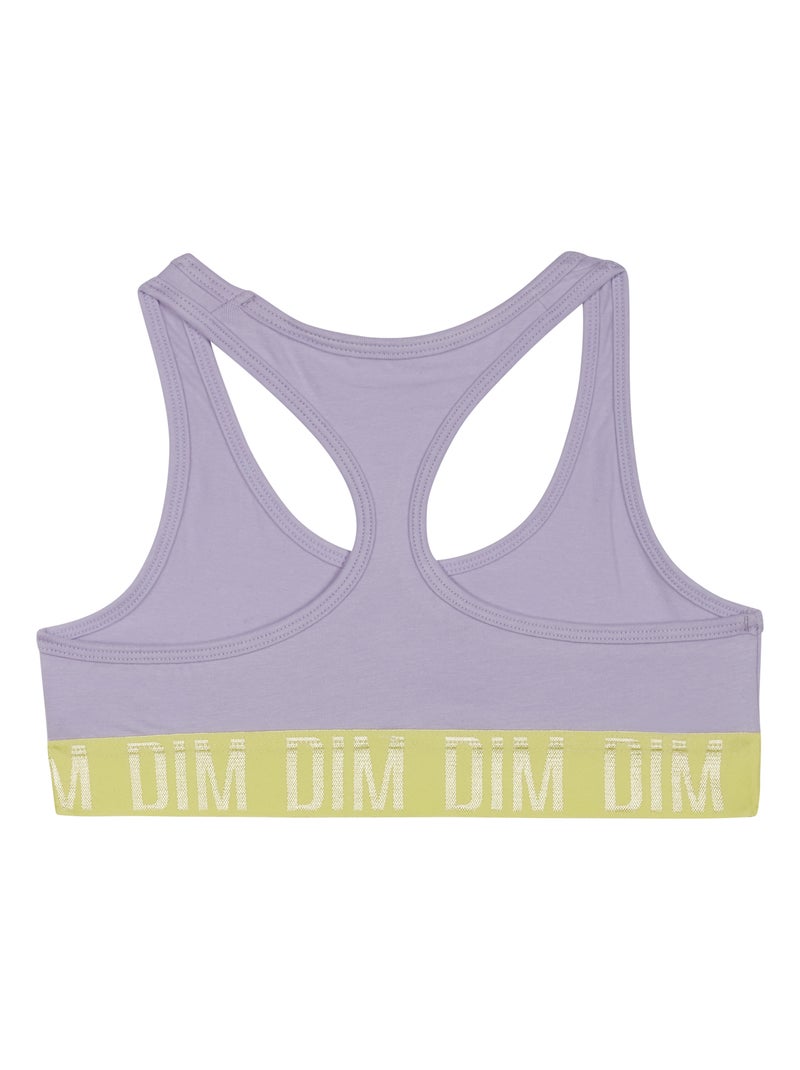 Brassière de sport fille Sport Violet clair - Kiabi