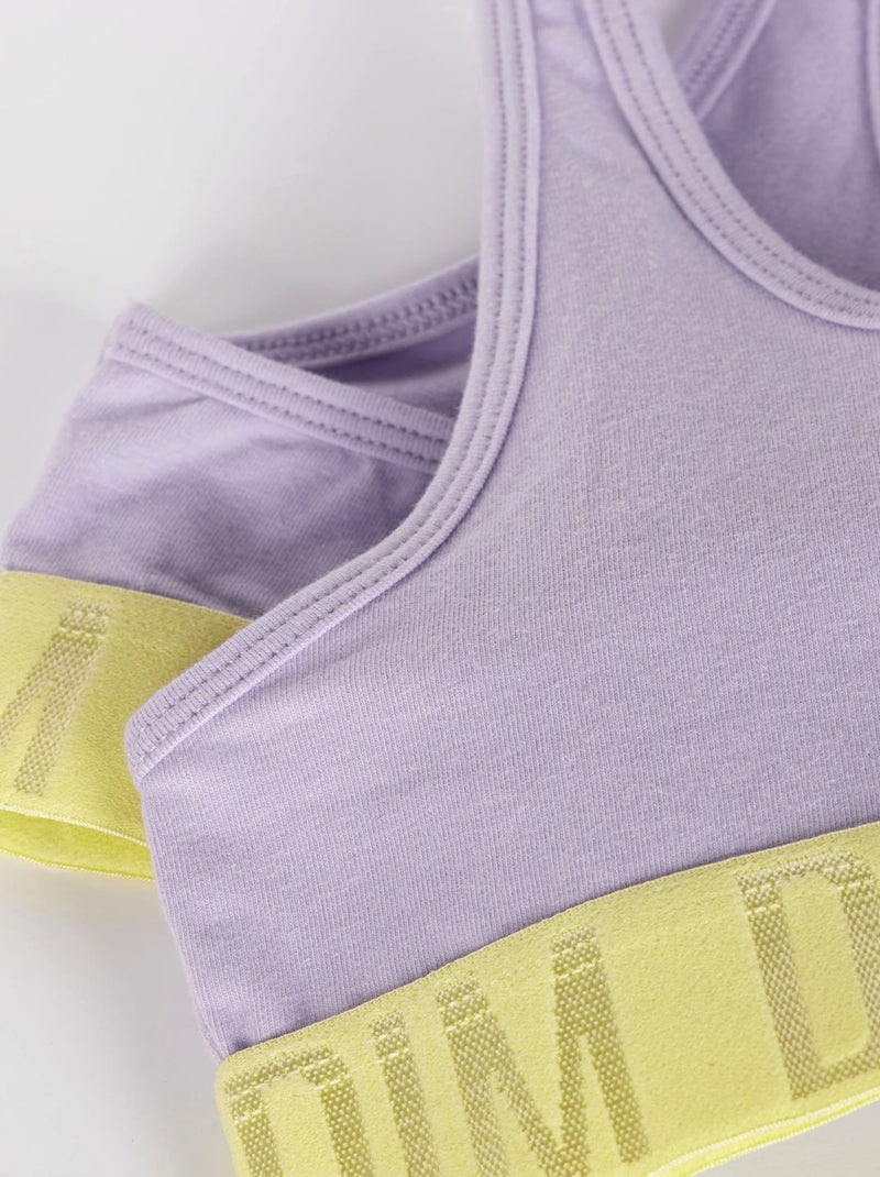 Brassière de sport fille Sport Violet clair - Kiabi