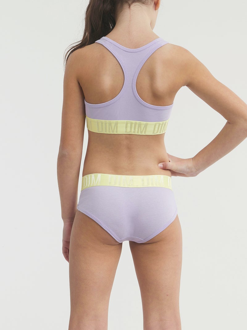 Brassière de sport fille Sport Violet clair - Kiabi