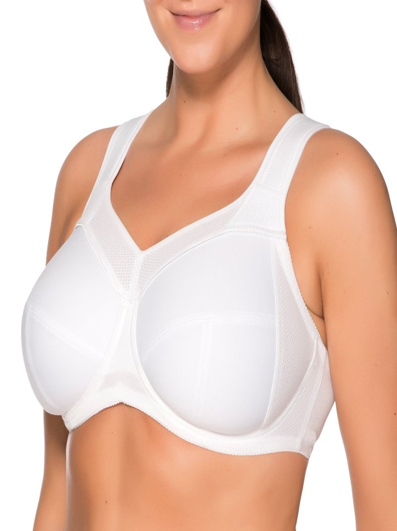 Brassière de sport Grand Maintien Kate Blanc - Kiabi