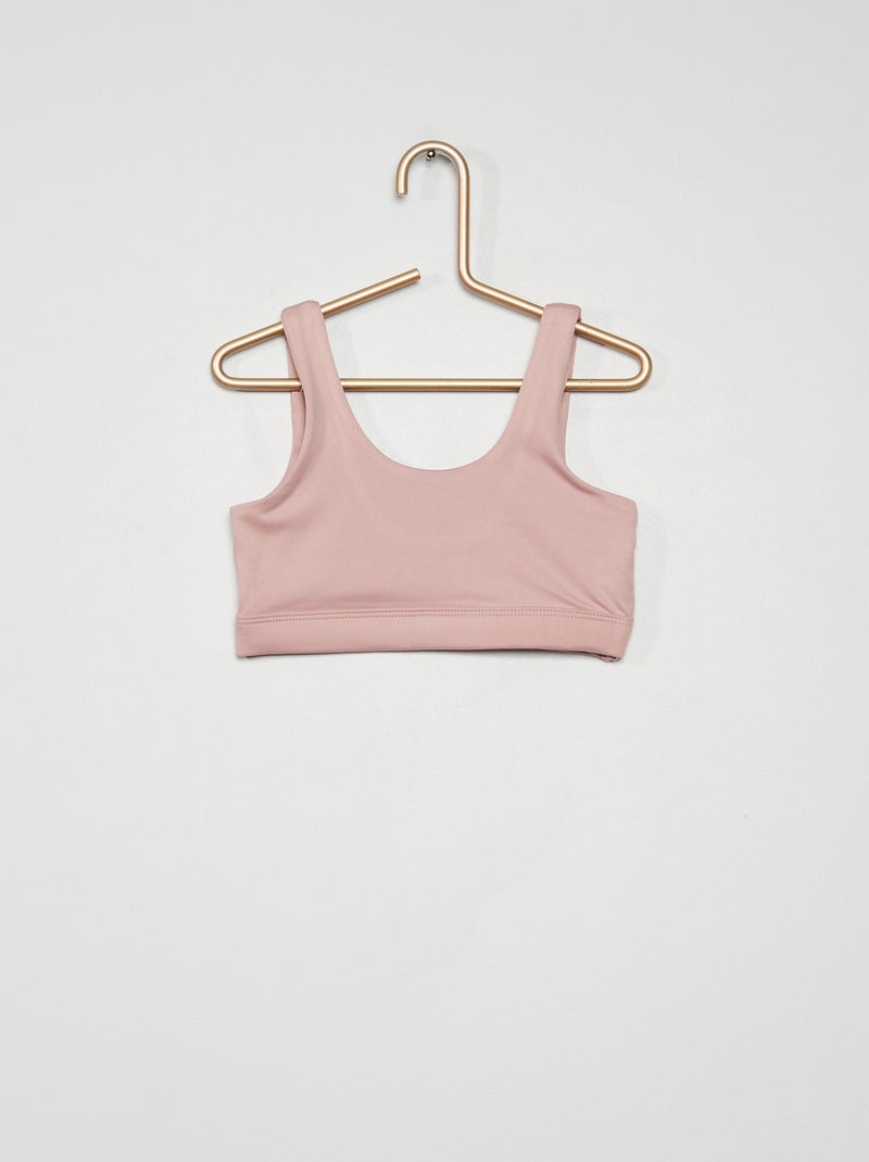 Brassière de sport lila - Kiabi