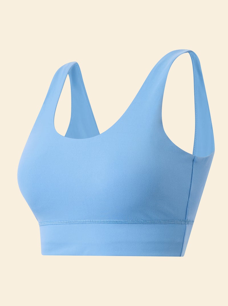 Brassière de sport maintien léger - (ekstract) Bleu - Kiabi