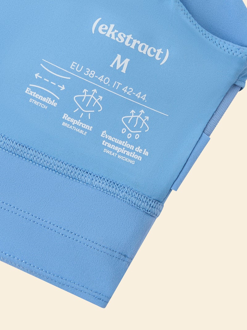 Brassière de sport maintien léger - (ekstract) Bleu - Kiabi
