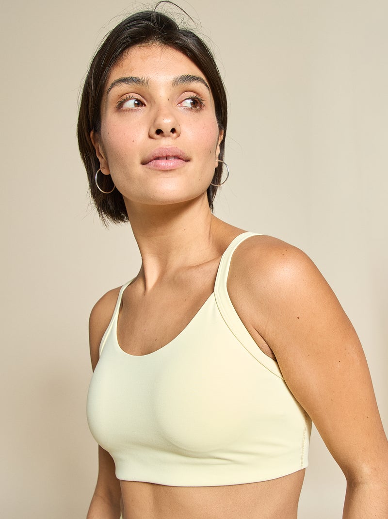 Brassière de sport maintien léger - (ekstract) Jaune - Kiabi