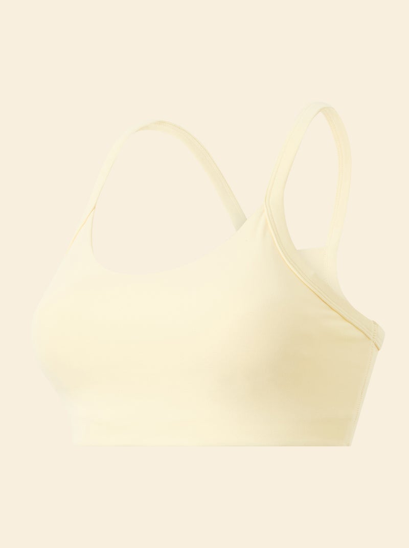 Brassière de sport maintien léger - (ekstract) Jaune - Kiabi
