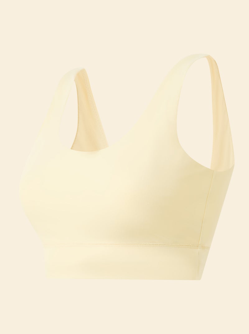 Brassière de sport maintien léger - (ekstract) Jaune - Kiabi
