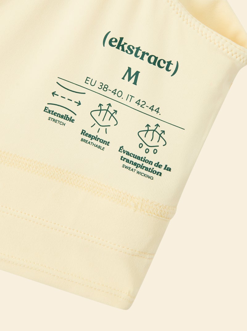 Brassière de sport maintien léger - (ekstract) Jaune - Kiabi