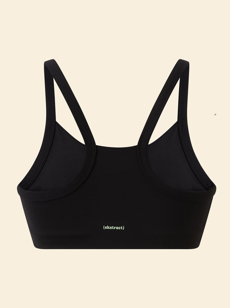 Brassière de sport maintien léger - (ekstract) Noir - Kiabi