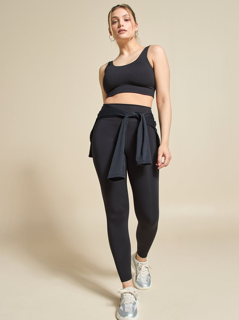 Brassière de sport maintien léger - (ekstract) Noir - Kiabi