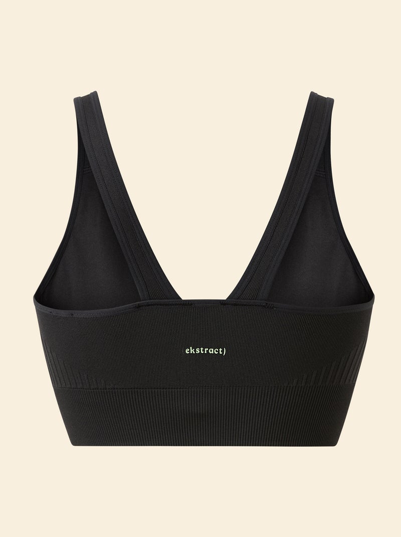 Brassière de sport maintien léger - (ekstract) Noir - Kiabi