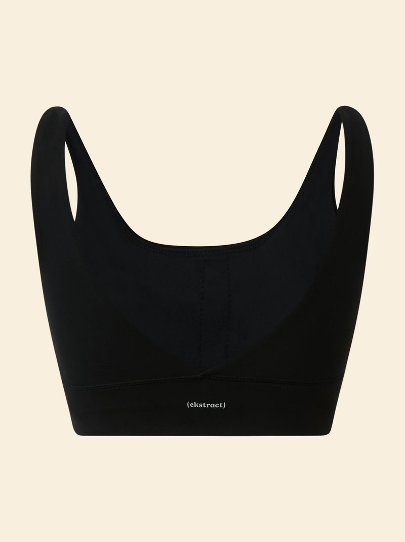 Brassière de sport maintien léger - (ekstract) Noir - Kiabi