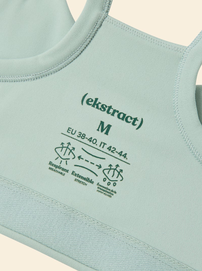 Brassière de sport maintien léger - (ekstract) Vert - Kiabi