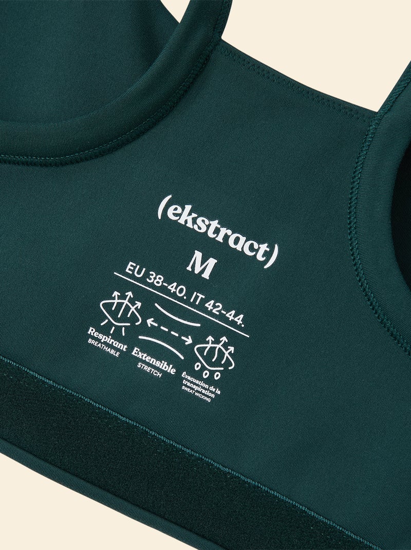 Brassière de sport maintien léger - (ekstract) Vert - Kiabi