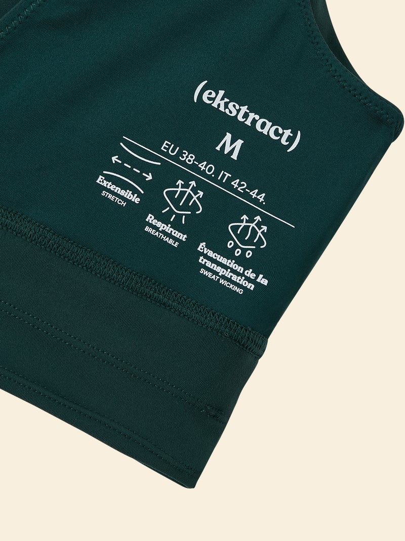 Brassière de sport maintien léger - (ekstract) Vert - Kiabi