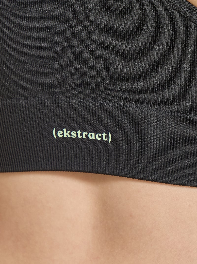 Brassière de sport sans couture - (ekstract) Noir - Kiabi
