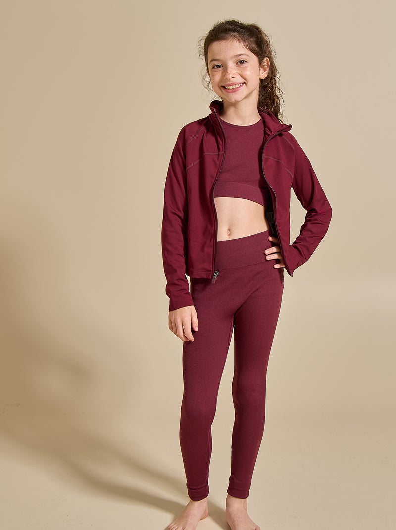 Brassière de sport sans couture - (ekstract) Rouge - Kiabi