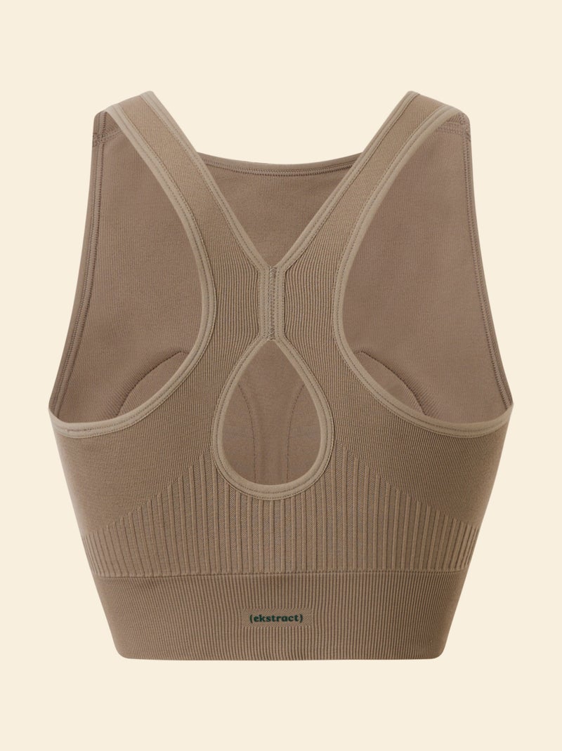 Brassière de sport sans coutures - (ekstract) Beige - Kiabi