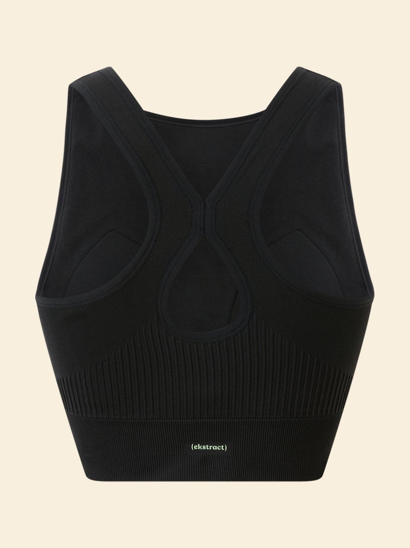 Brassière de sport sans coutures - (ekstract) Noir - Kiabi