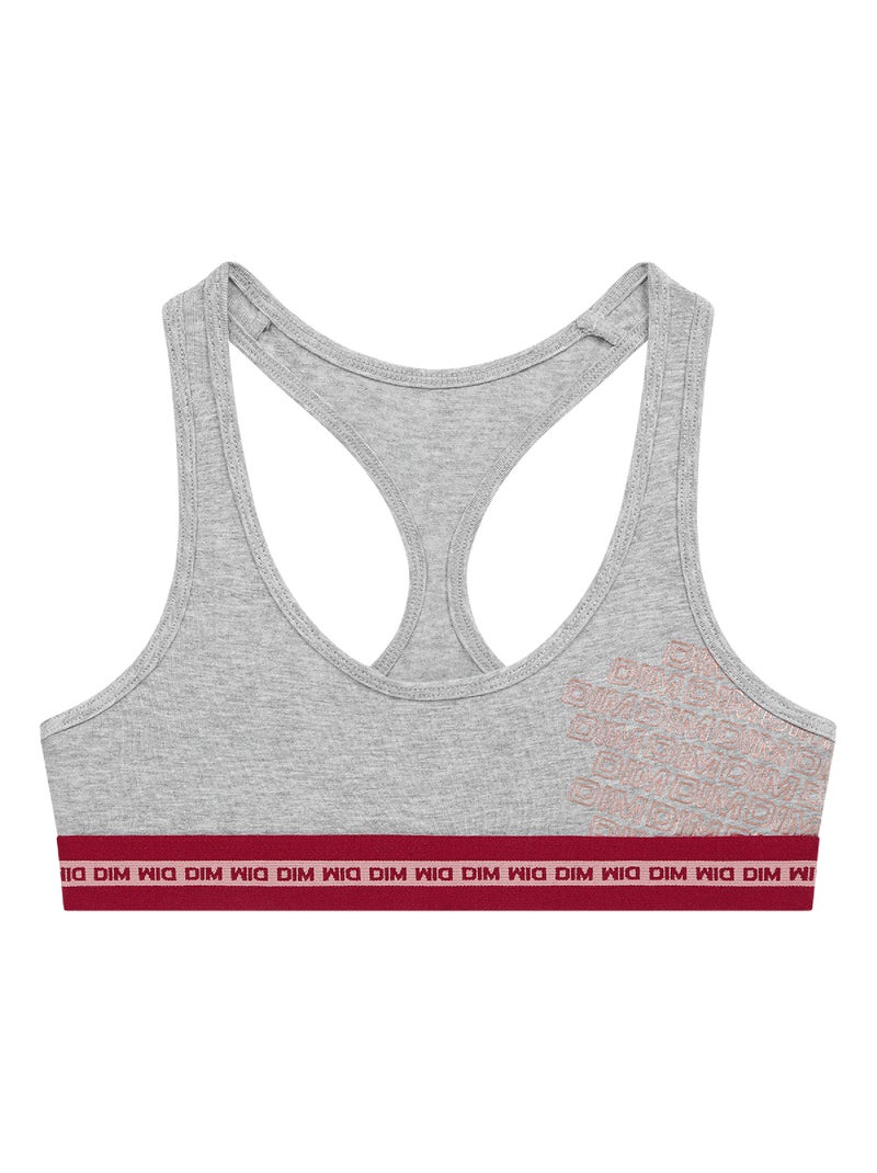 Brassière de Sport Sport Gris chiné - Kiabi