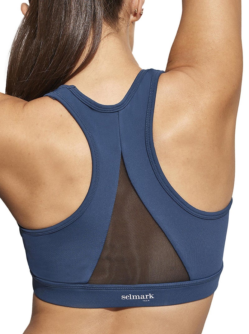 Brassière de sport Tech ST4 Bleu - Kiabi