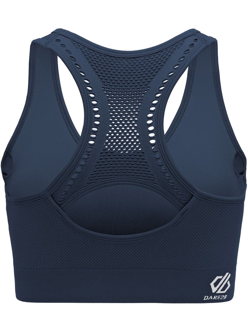 Brassière de sport unie react - dare 2b Bleu marine - Kiabi