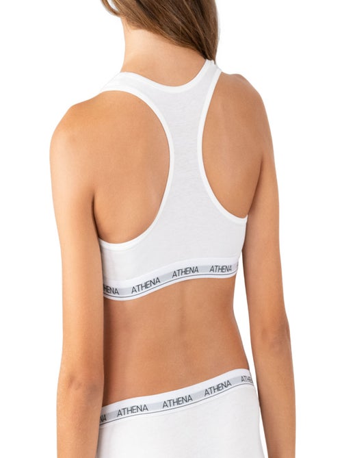 Brassière dos nageur Coton Ultra Doux Athena Fille - Kiabi