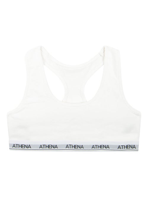 Brassière dos nageur Coton Ultra Doux Athena Fille - Kiabi