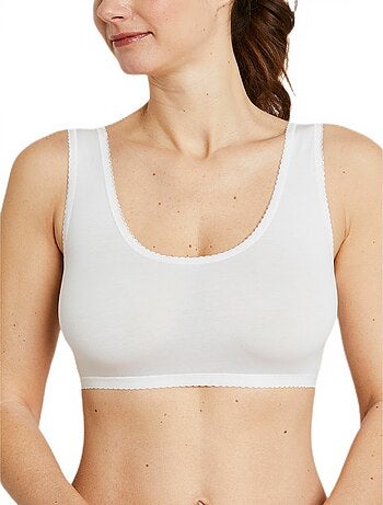 Brassière en coton extensible