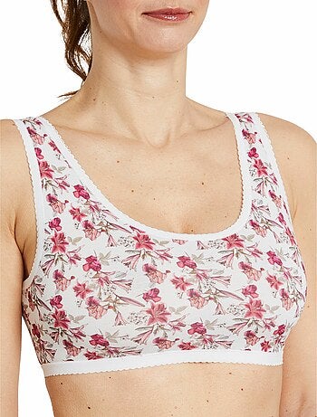 Brassière en coton extensible