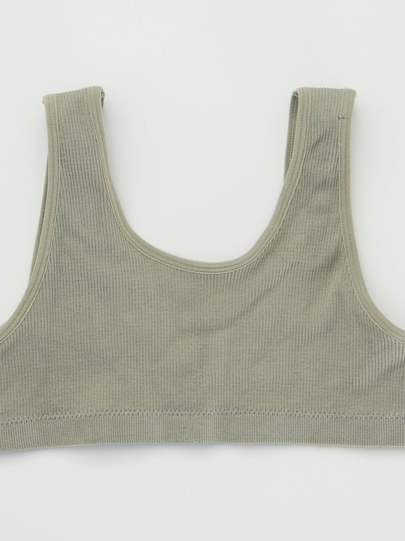 Brassière en maille 'Petit Beguin' Vert kaki - Kiabi