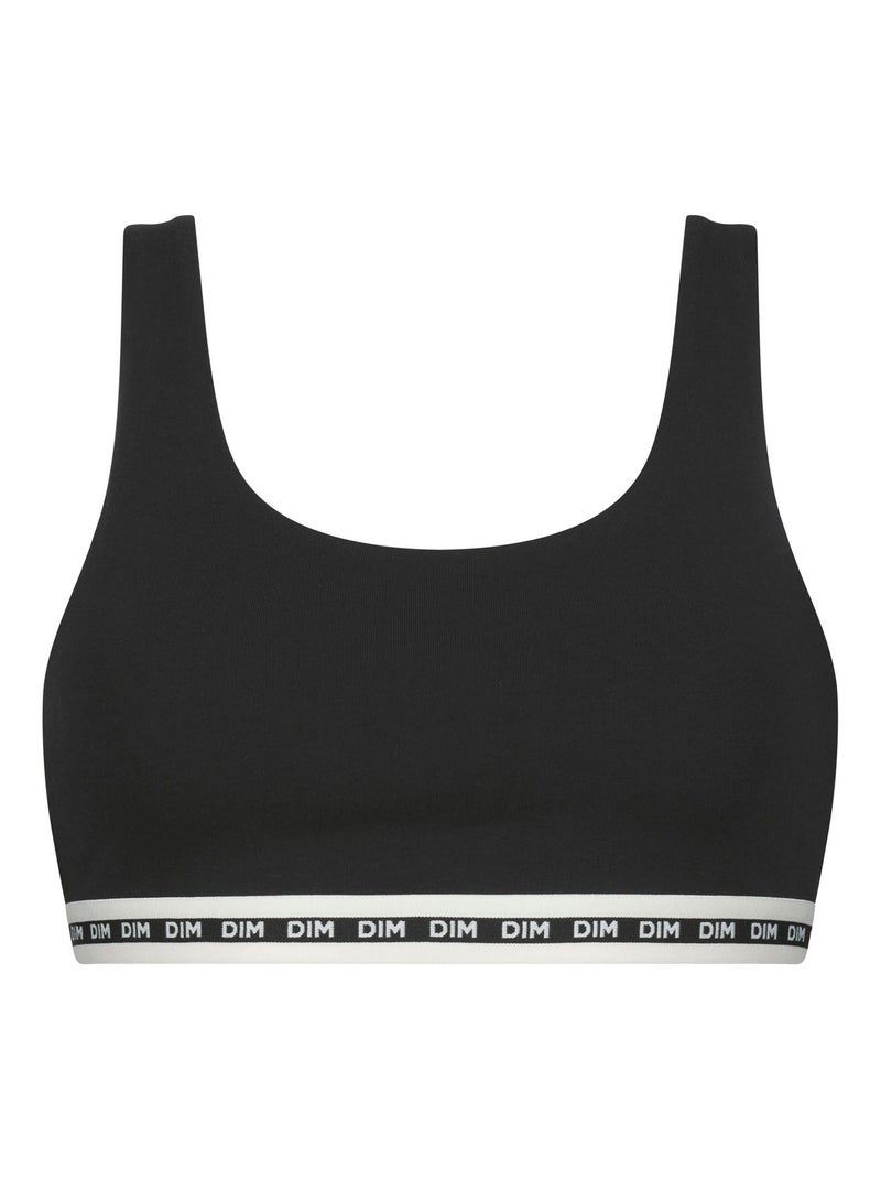 Brassière en microfibre Icons Essentiel Noir - Kiabi