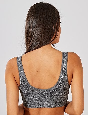 Brassière en microfibre sans coutures - Kiabi