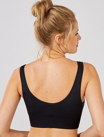 Brassière en microfibre sans coutures - Kiabi